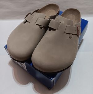 BIREKNSTOCK Boston Tabacco Brown Size 45 (US M12) 0960811 Reg Fit Reg Footbed